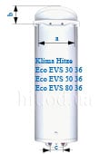 размеры бойлера Klima Hitze Eco Slim