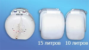 бойлер Tesy Bilight Compact с верхним подводом, вид сзади и сбоку